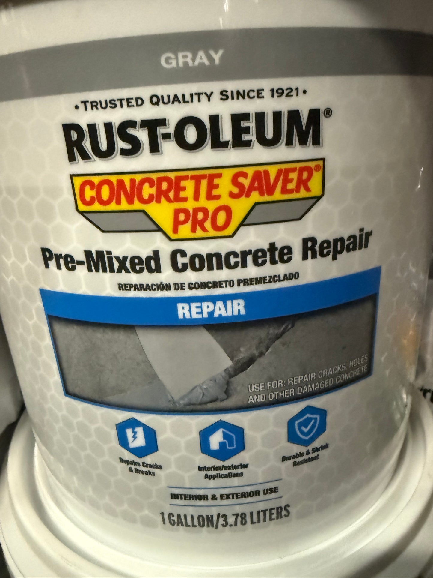 Pre-Mixed Concrete Repair – 1 gal (Item #392528)
