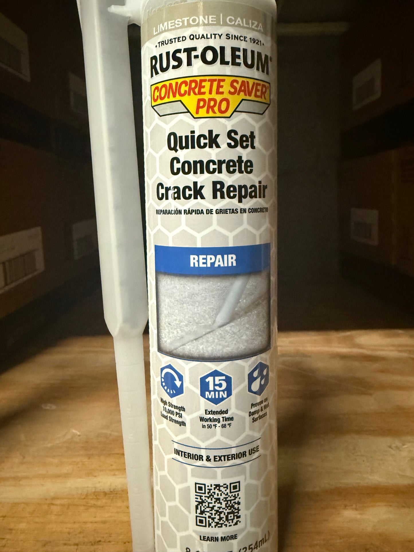 Quickset Concrete Crack Repair – 8.6 oz (Item #392525)