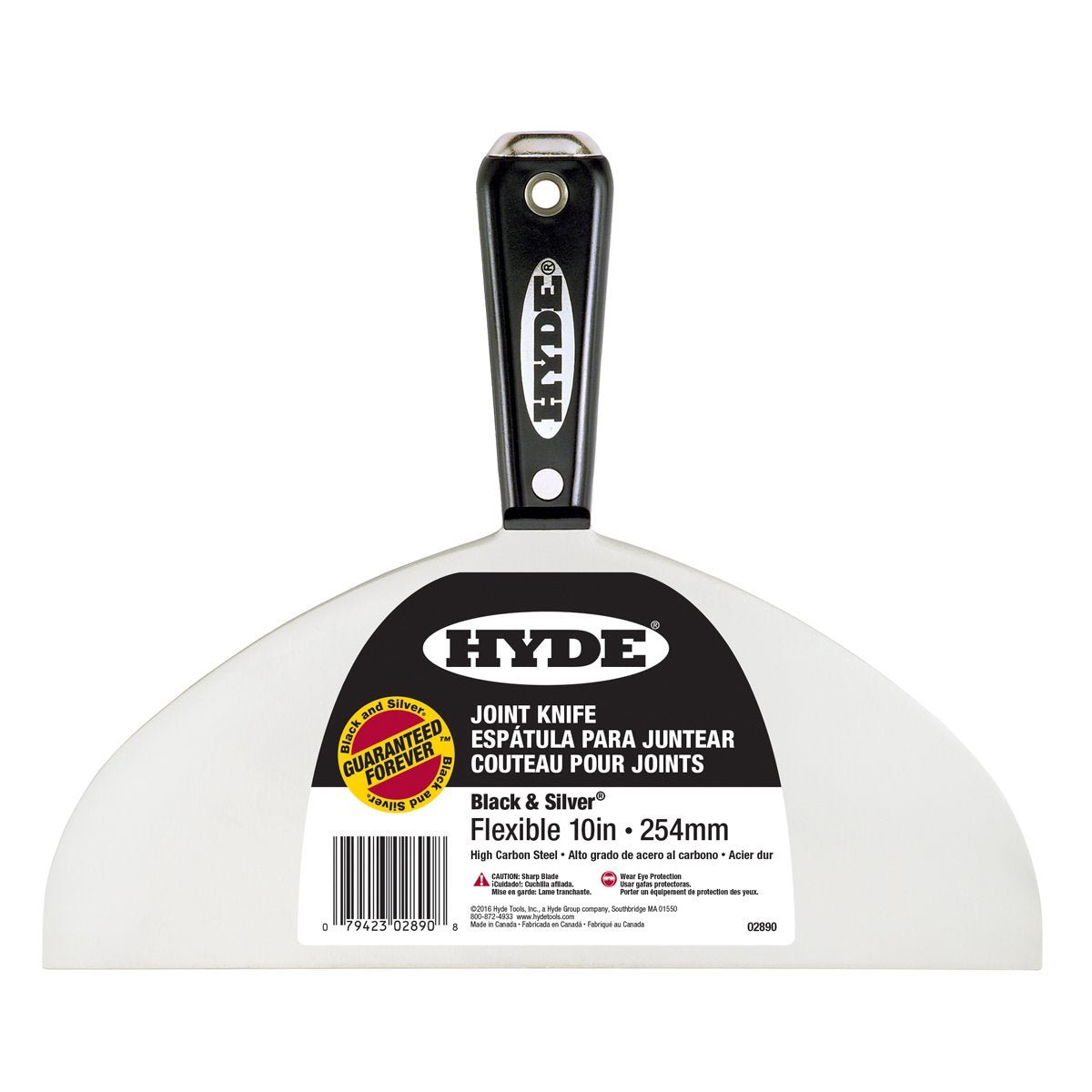 Hyde Flexible Black and Silver Hammer Head Joint Knife 10"