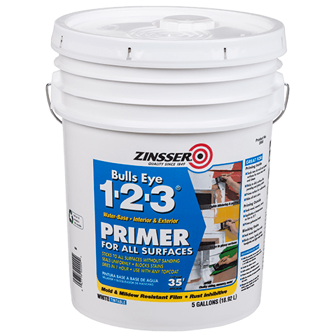 Zinsser Bull's Eye 1-2-3 Primer 5 Gallon