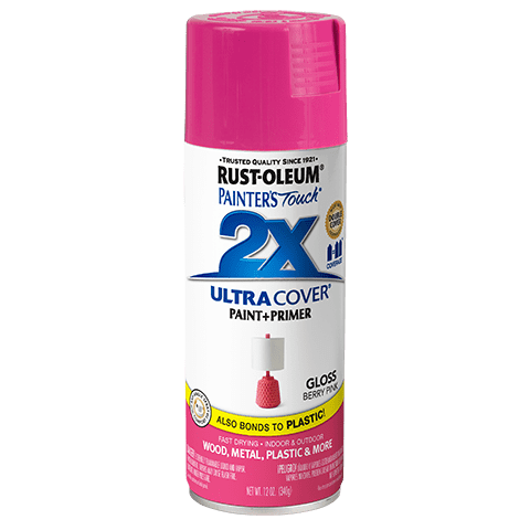 Rust-Oleum Painters Touch 2X Ultra Cover Spray Paint - Rossi Paint Stores - Berry Pink