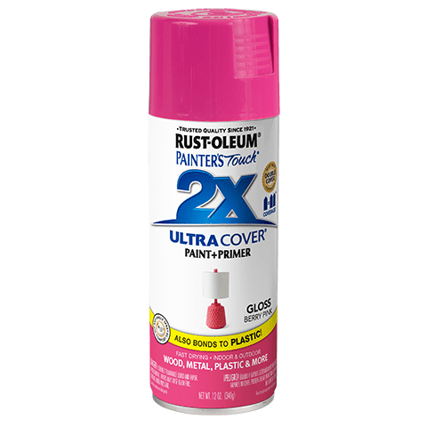 Rust-Oleum Painters Touch 2X Ultra Cover Spray Paint Berry Pink