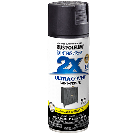Rust-Oleum Painters Touch 2X Ultra Cover Spray Paint Flat Black