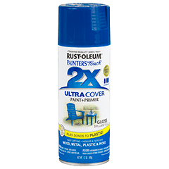 Rust-Oleum Painters Touch 2X Ultra Cover Spray Paint Brilliant Blue