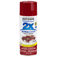 Rust-Oleum Painters Touch 2X Ultra Cover Spray Paint Gloss Colonial Red