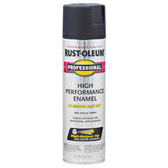 Rust-Oleum Professional High Performance Spray Paint - Rossi Paint Stores - Flat Black