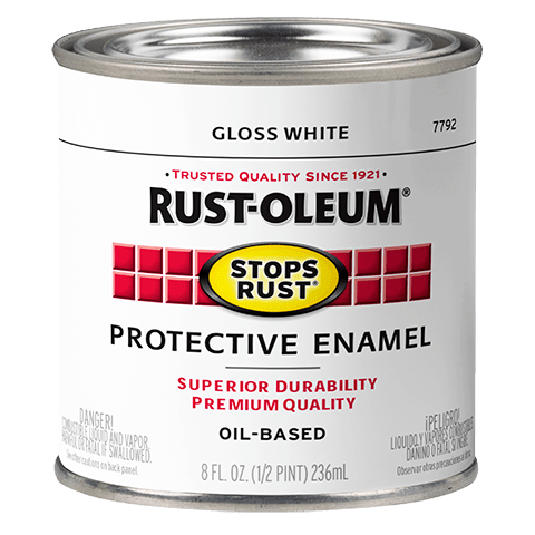 Rustoleum Stops Rust Half Pint Gloss White