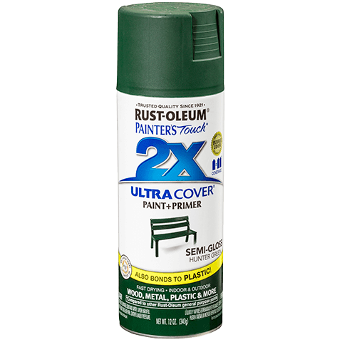 Rust-Oleum Painters Touch 2X Ultra Cover Spray Paint - Rossi Paint Stores - Semi-Gloss Hunter Green