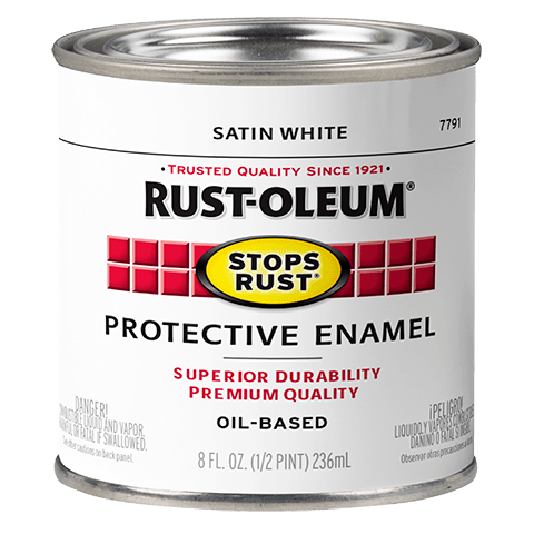 Rustoleum Stops Rust Half Pint Satin White
