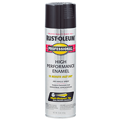 Rust-Oleum Professional High Performance Spray Paint - Rossi Paint Stores - Semi-Gloss Black