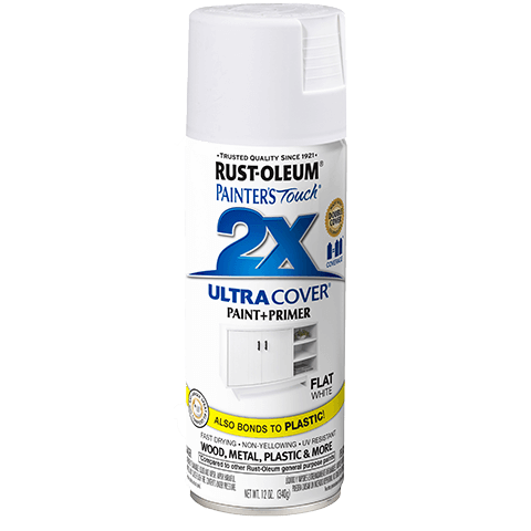 Rust-Oleum Painters Touch 2X Ultra Cover Spray Paint Flat White