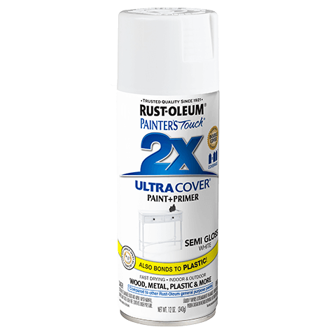 Rust-Oleum Painters Touch 2X Ultra Cover Spray Paint - Rossi Paint Stores - Semi-Gloss White