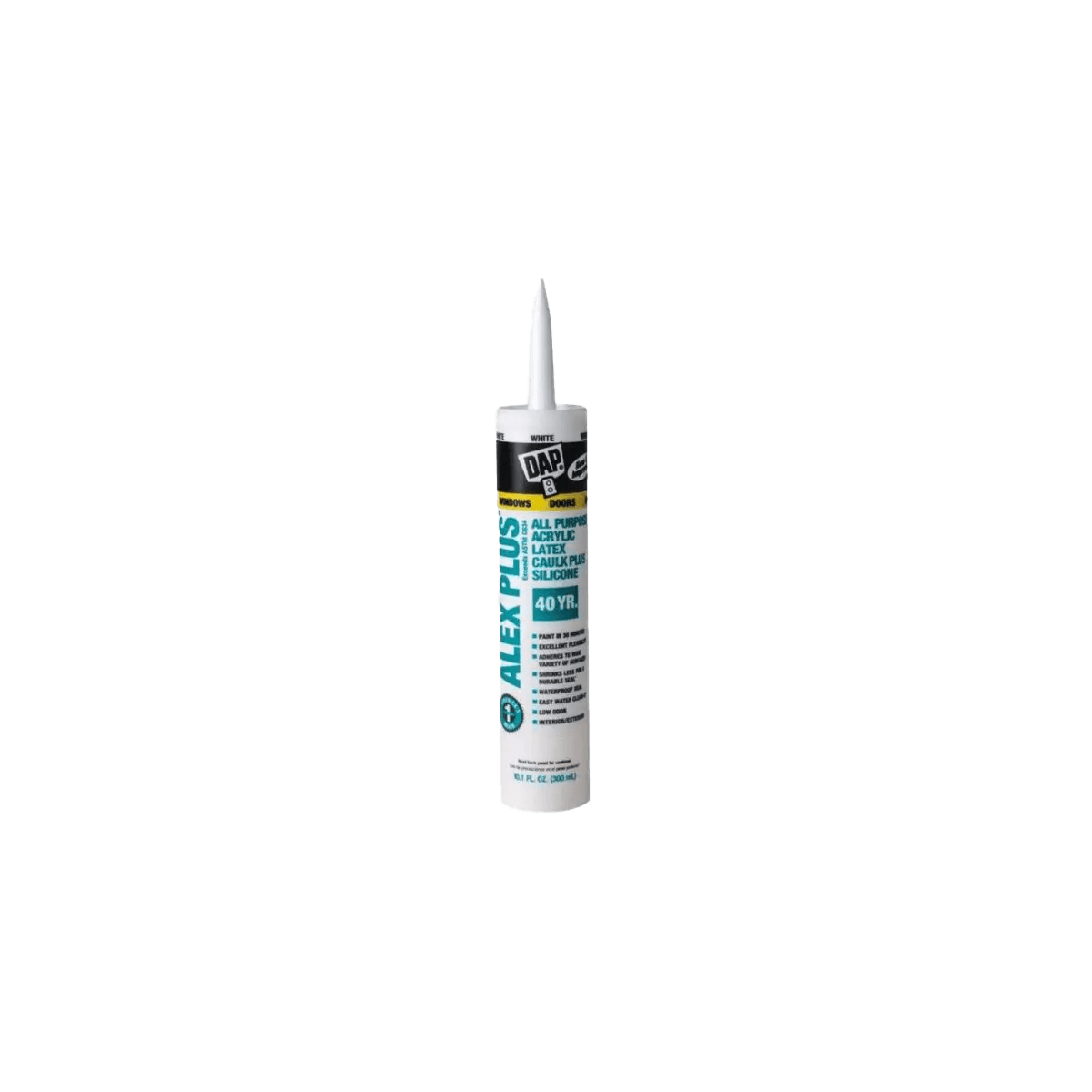 DAP Alex Plus All Purpose Acrylic Latex Caulk Plus Silicone