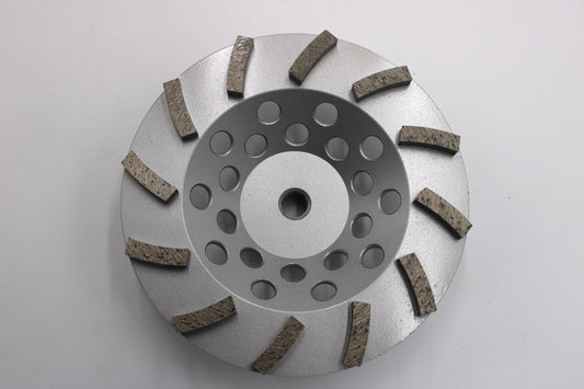 Forte 7" Turbo Segmented Cup Wheel – 12 Segments, 5/8"-11 Thread