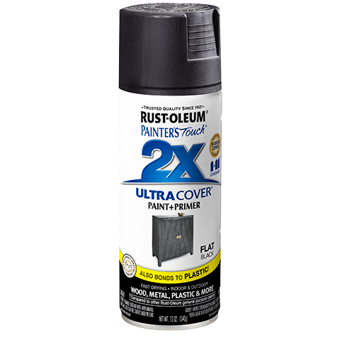 Rust-Oleum Painters Touch 2X Ultra Cover Spray Paint - Rossi Paint Stores - Flat Black